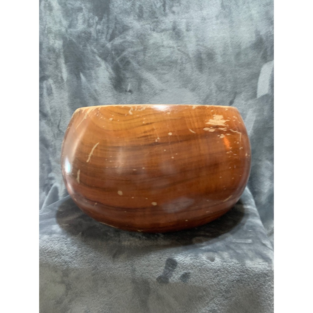 Blair Hawaii Koa Wood Serving Bowl Vintage 11" Opening Large Hand Carved  Flaw